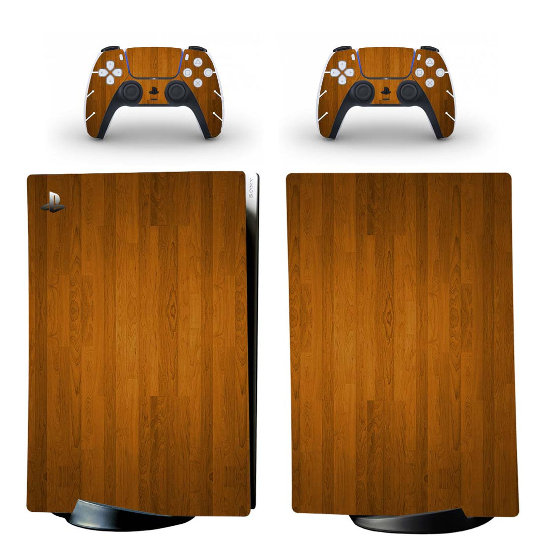 hot wood - ps5 digital edition protector skin