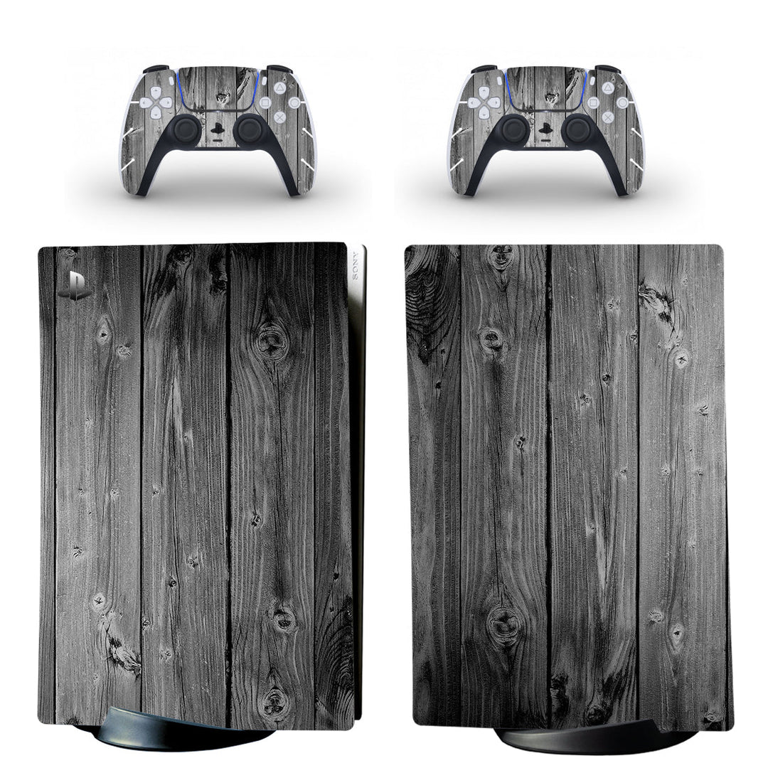 wood - ps5 digital edition protector skin