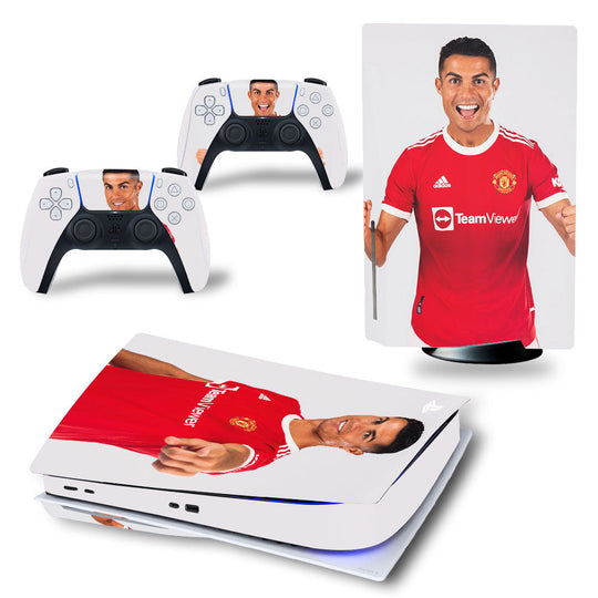 C.RONALDO MAN UNITED - PLAYSTATION 5 DISK & PS5 DIGITAL PROTECTOR SKIN