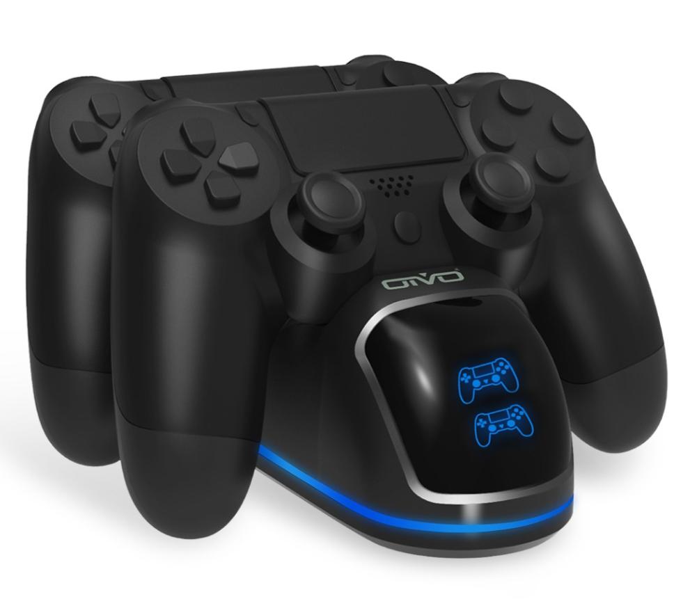 OIVO Fast PS4 Controller Charging Dock Station Dual Charger Stand with Status Display Screen for Play Station 4/PS4 Slim/PS4 Pro