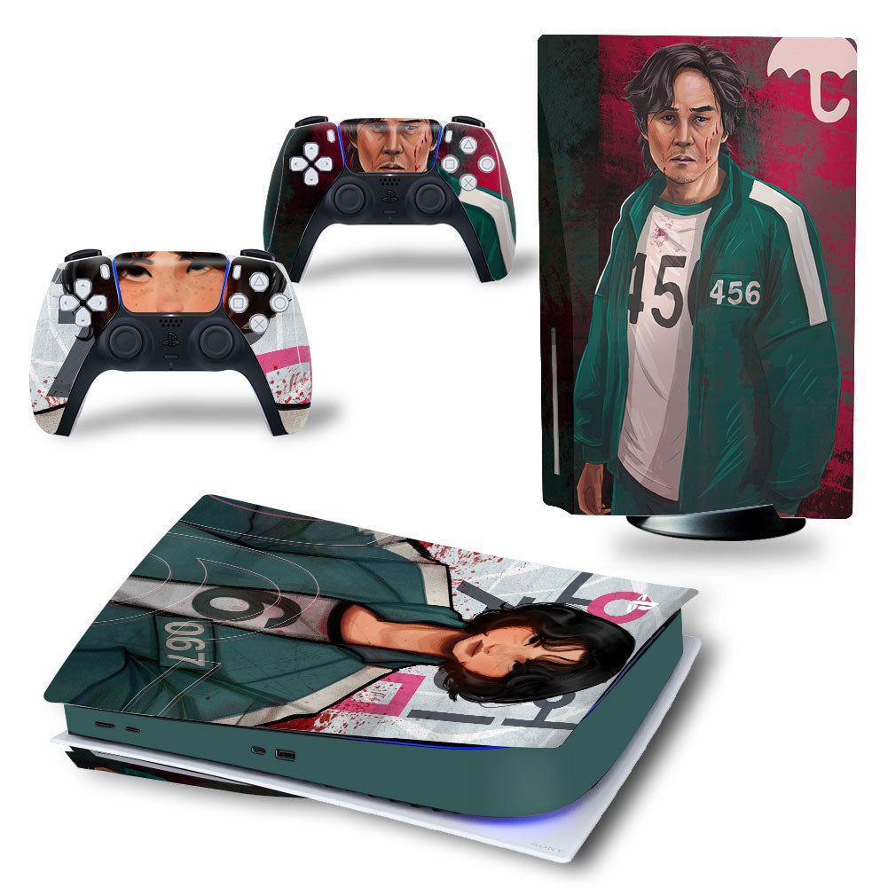 SQUID GAME - PLAYSTATION 5 DISK & PS5 DIGITAL PROTECTOR SKIN