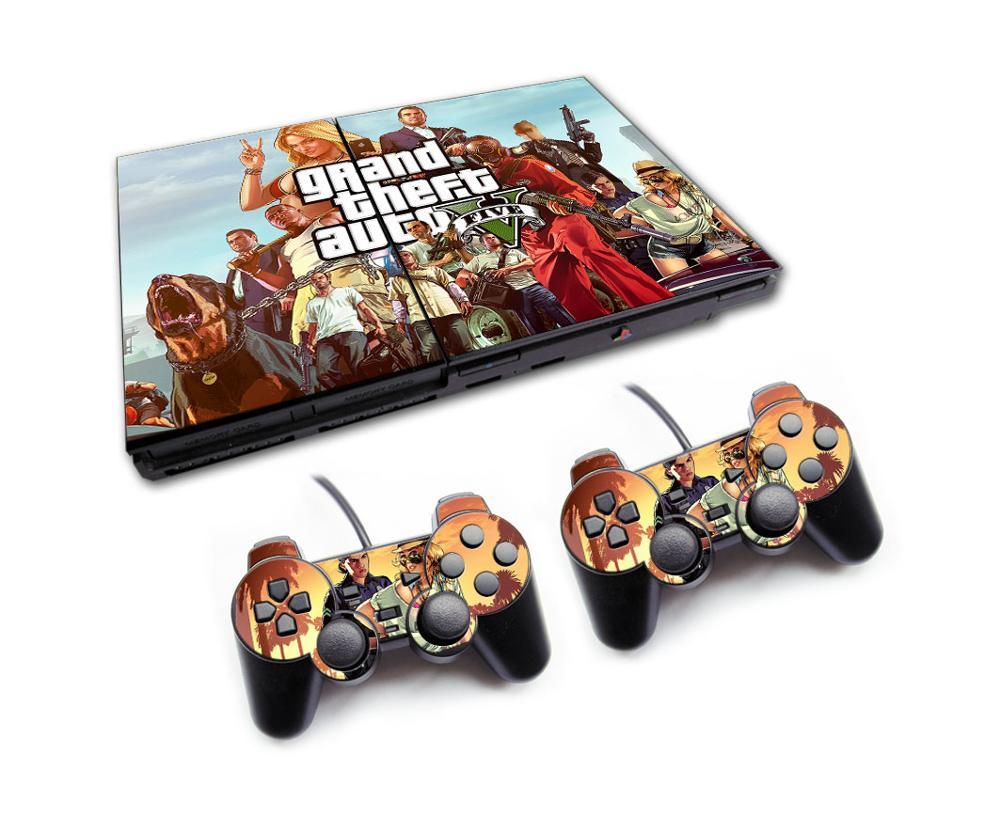 GRAND THEFT AUTO V GTA 5 - PLAYSTATION 2 SLIM PROTECTOR SKIN - best-skins