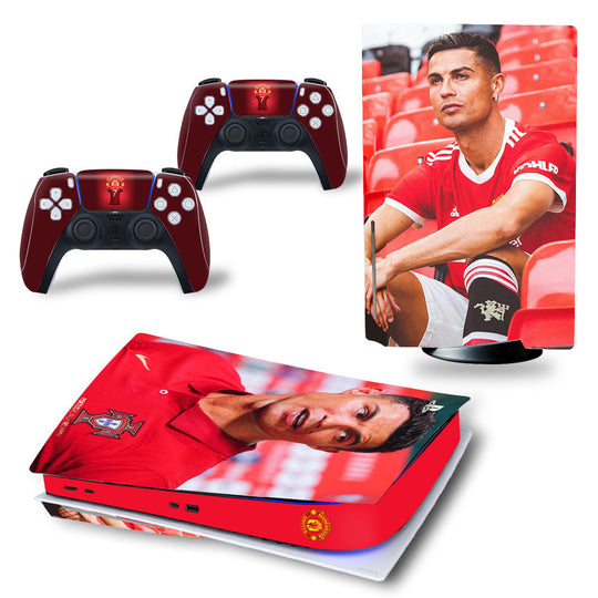 C.RONALDO MAN UNITED - PLAYSTATION 5 DISK & PS5 DIGITAL PROTECTOR SKIN