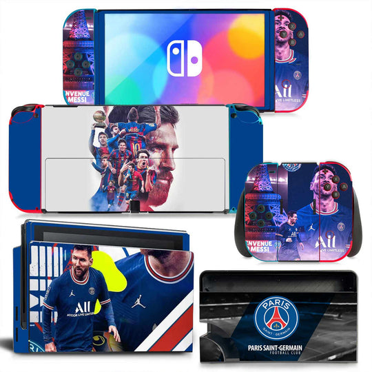 LEO MESSI PSG - NINTENDO SWITCH OLED PROTECTOR SKIN