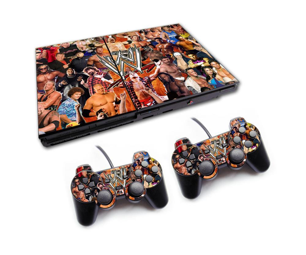 WWE RAW - PLAYSTATION 2 SLIM PROTECTOR SKIN - best-skins