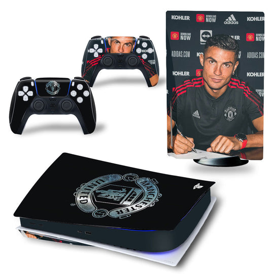 C.RONALDO MAN UNITED - PLAYSTATION 5 DISK & PS5 DIGITAL PROTECTOR SKIN