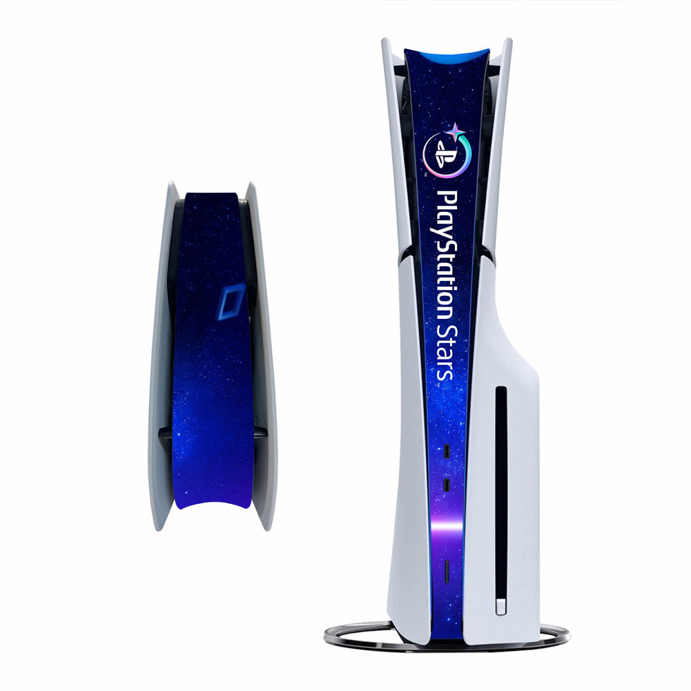 PS5 Slim adorned with Stars Centre Protector Skin - Illuminate your console with celestial elegance