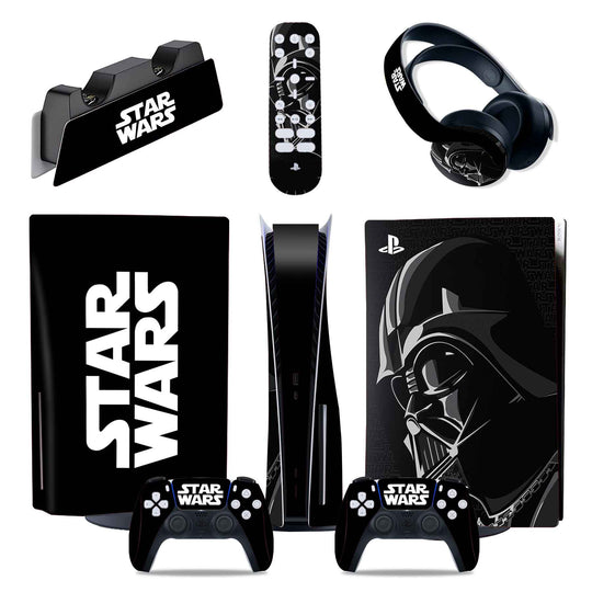 star wars darth vader- 5 in 1 playstation 5 disk protector skin