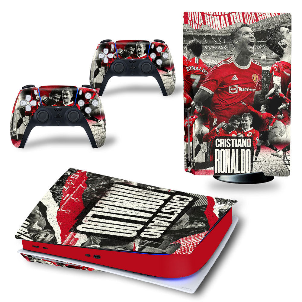 C.RONALDO MAN UNITED - PLAYSTATION 5 DISK & PS5 DIGITAL PROTECTOR SKIN