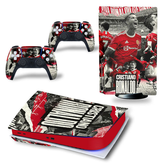 C.RONALDO MAN UNITED - PLAYSTATION 5 DISK & PS5 DIGITAL PROTECTOR SKIN