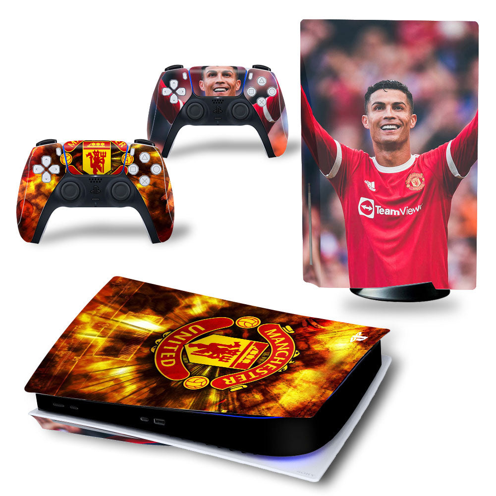 C.RONALDO MAN UNITED - PLAYSTATION 5 DISK & PS5 DIGITAL PROTECTOR SKIN