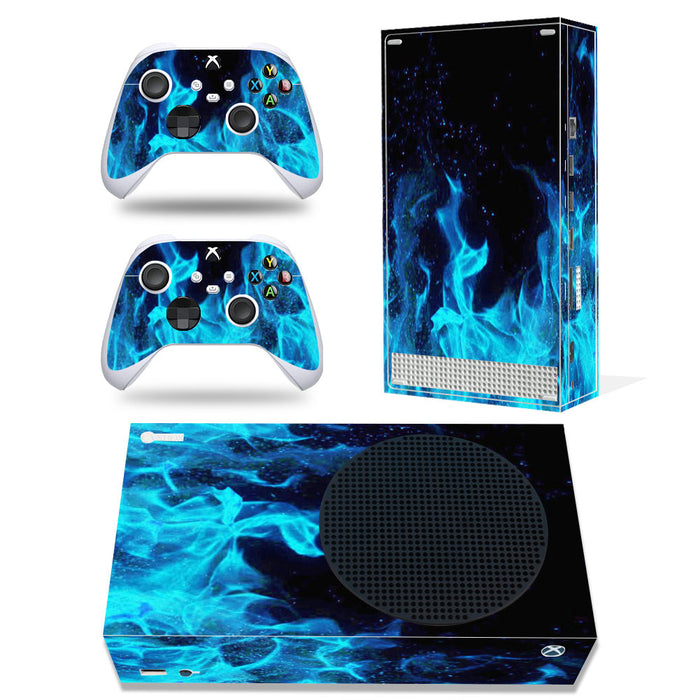 Blue Flame Xbox Series S Skin & Controller Set