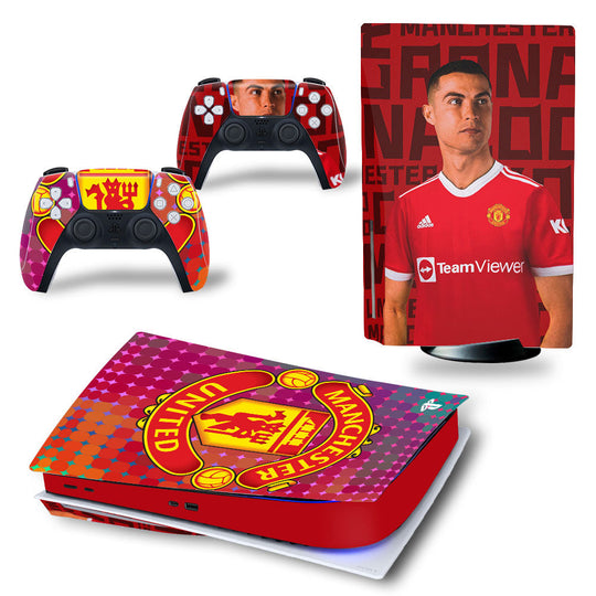 C.RONALDO MAN UNITED - PLAYSTATION 5 DISK & PS5 DIGITAL PROTECTOR SKIN