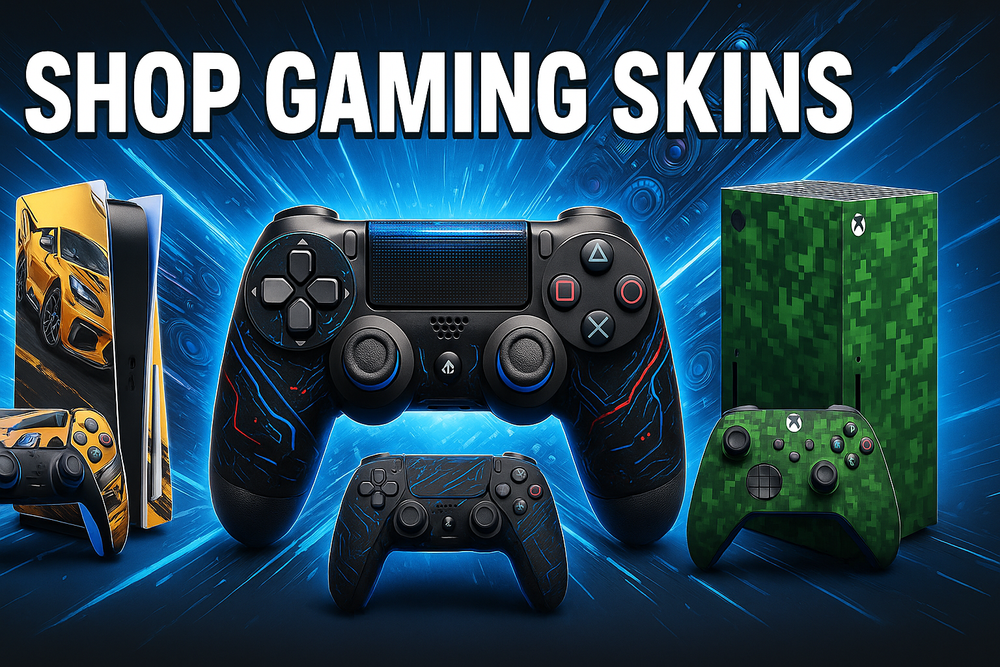 Custom Gaming Console Skin – Personalized Design for PS5, Xbox, Nintendo Switch & More