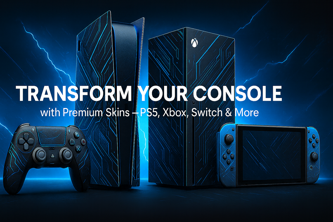 Custom Gaming Console Skin – Personalized Design for PS5, Xbox, Nintendo Switch & More