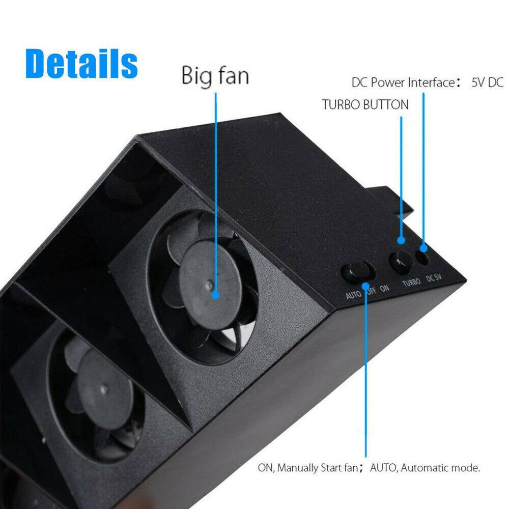 BASE SUPPORT ACCESSORIES COOLING FAN FOR PLAYSTATION 4 PRO - best-skins