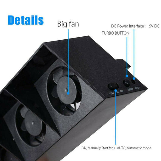 BASE SUPPORT ACCESSORIES COOLING FAN FOR PLAYSTATION 4 PRO - best-skins