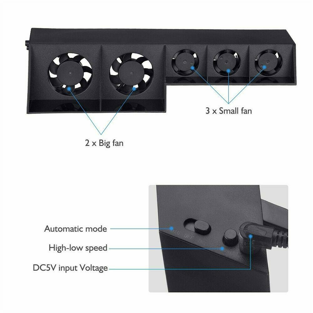 BASE SUPPORT ACCESSORIES COOLING FAN FOR PLAYSTATION 4 PRO - best-skins