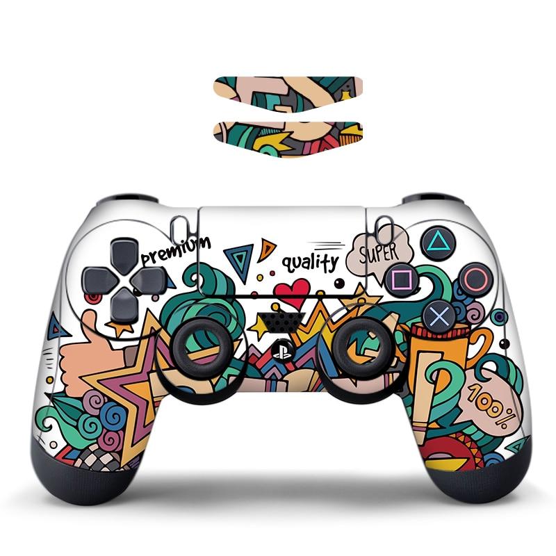15 STYLES + LIGHT BAR DECAL - PLAYSTATION 4 CONTROLLERS SKINS - best-skins