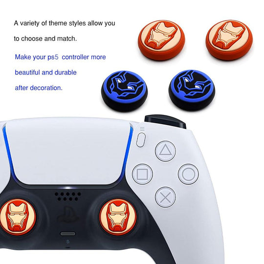 PS5 2PCS Thumb Grip Caps XBOXONE Playstation5 NS Switch Pro Controller Joystick Cap Silicone Rubber Individual Thumb Grip Caps