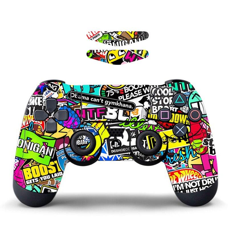 15 STYLES + LIGHT BAR DECAL - PLAYSTATION 4 CONTROLLERS SKINS - best-skins