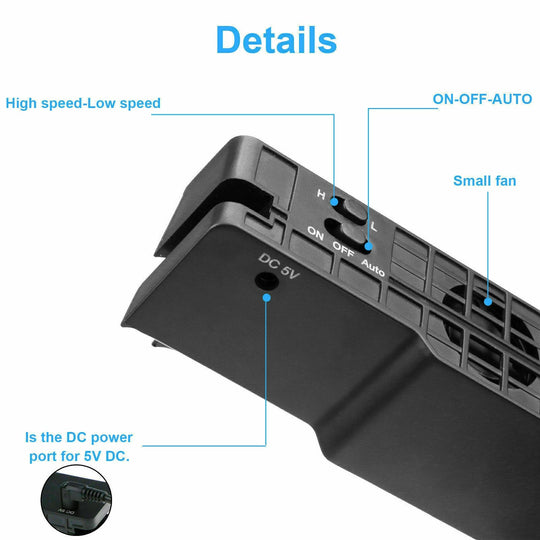 BASE SUPPORT ACCESSORIES COOLING FAN FOR PLAYSTATION 4 PRO - best-skins
