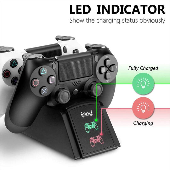 PS4 PRO SLIM CONTROLLER CHARGER LED GAMEPAD CHARGING DOCK STATION - best-skins