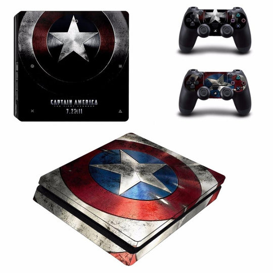 AVENGERS CAPTAIN AMERICA - PLAYSTATION 4 SLIM PROTECTOR SKIN - best-skins