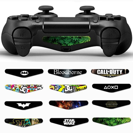 2PCS/lot LED Light Bar Skin Sticker For Playstation4 PS4 Custom Decal Game Light Bar Sticker For PS4 Dualshock Controller