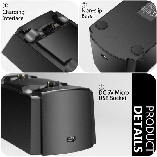 PS4 PRO SLIM CONTROLLER CHARGER LED GAMEPAD CHARGING DOCK STATION - best-skins