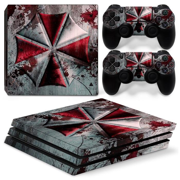 RESIDENT EVIL UMBRELLA - PLAYSTATION 4 PRO PROTECTOR SKIN - best-skins