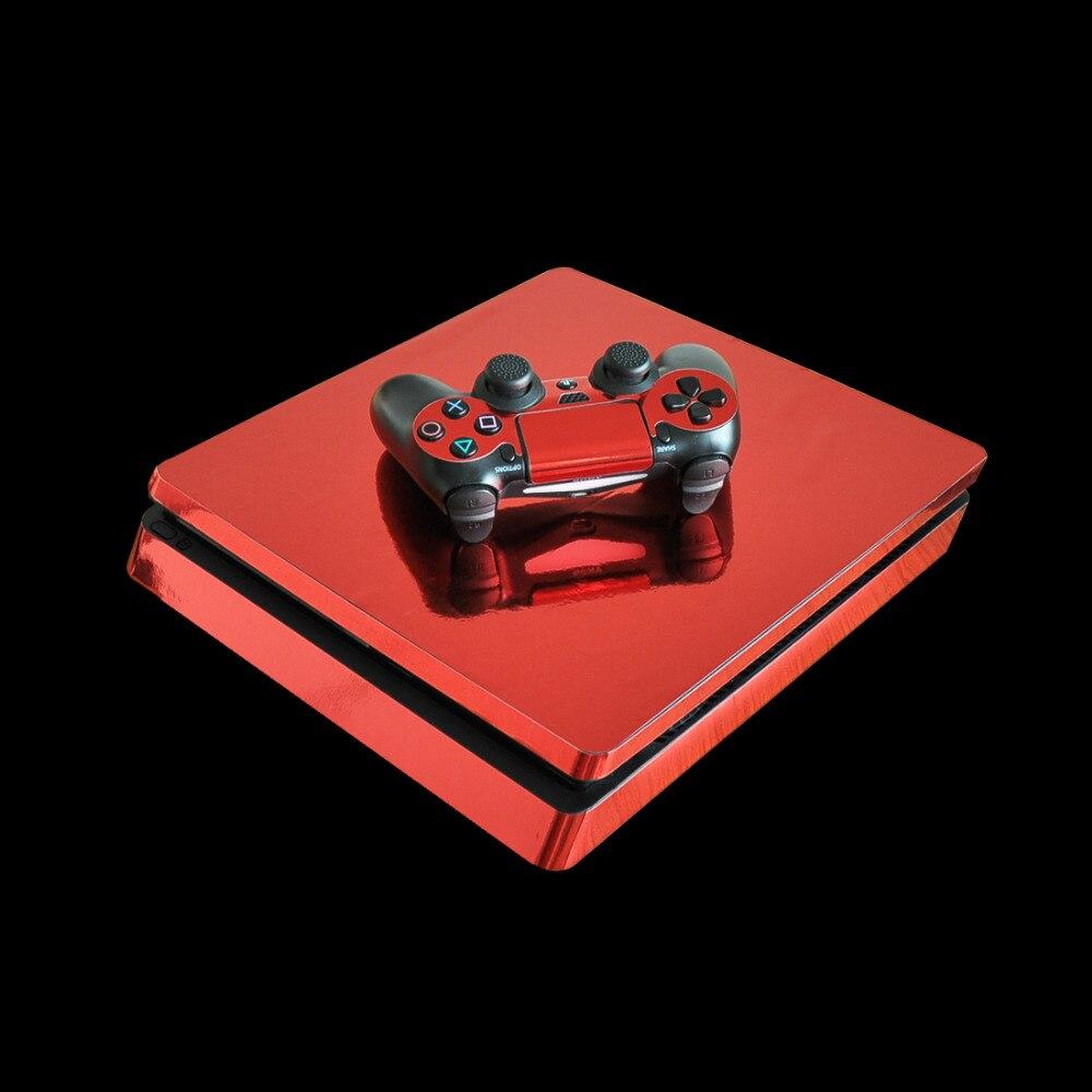 GOLD SILVER RED BLUE - PLAYSTATION 4 SLIM PROTECTOR SKIN - best-skins