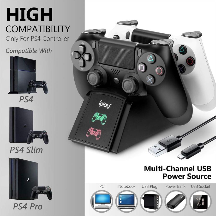 PS4 PRO SLIM CONTROLLER CHARGER LED GAMEPAD CHARGING DOCK STATION - best-skins
