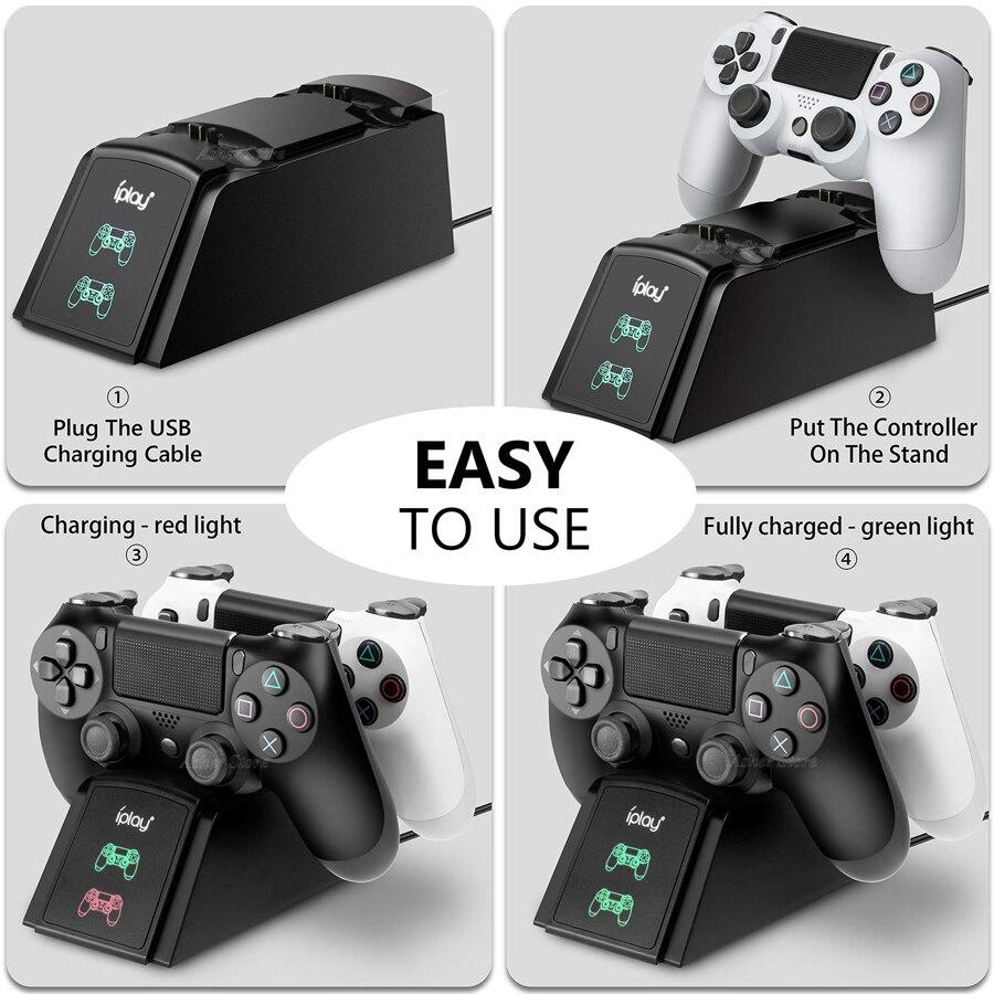 PS4 PRO SLIM CONTROLLER CHARGER LED GAMEPAD CHARGING DOCK STATION - best-skins