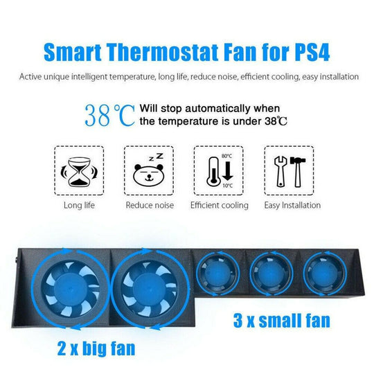 BASE SUPPORT ACCESSORIES COOLING FAN FOR PLAYSTATION 4 PRO - best-skins