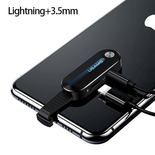2 IN 1 ADAPTER CHARGING SPLITTER AUDIO CABLE FOR IPHONE X XS 7 8 - best-skins