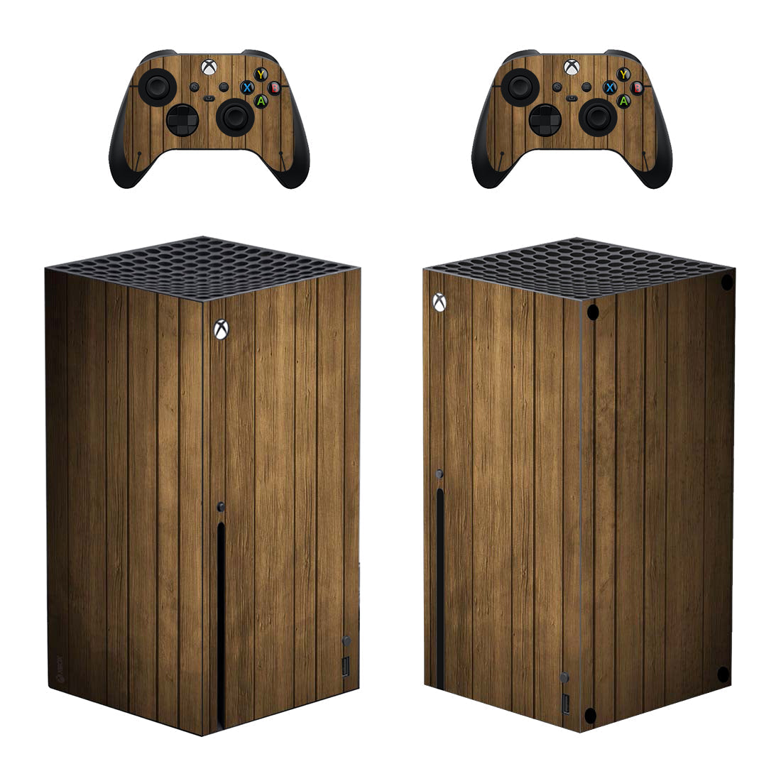 Wood Grain Xbox Series X Skin & Controller Set – Premium Console Wrap by Anyskinz