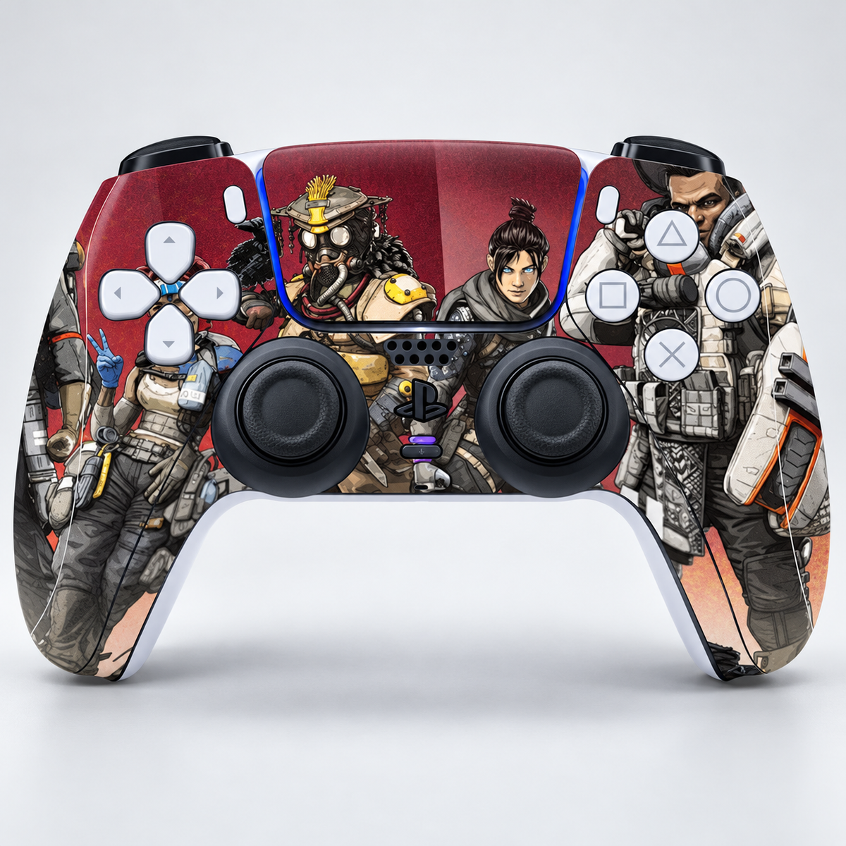 Apex Legends Squad Lineup Skin for PS5 DualSense Controller — studio overview