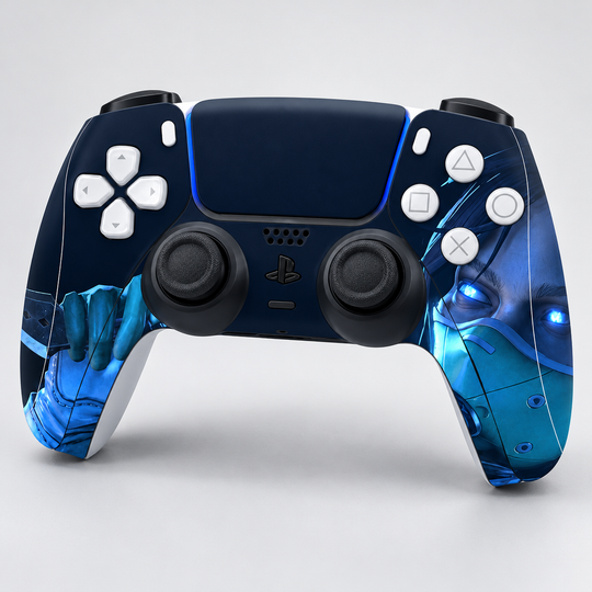 Apex Legends Midnight Wraith Skin for PS5 DualSense Controller — studio overview
