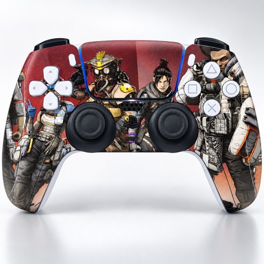 Apex Legends Squad Lineup Skin for PS5 DualSense Controller — design detail view