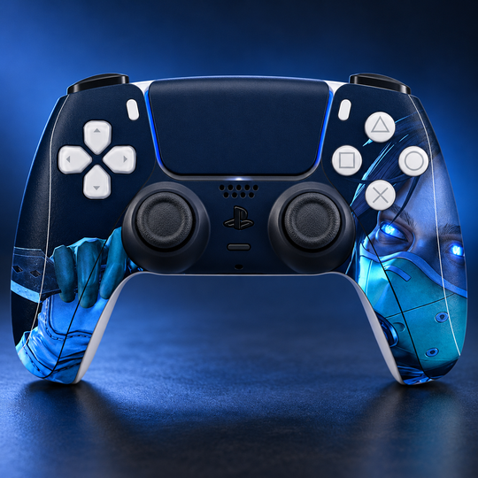 Apex Legends Midnight Wraith Skin for PS5 DualSense Controller — design detail view