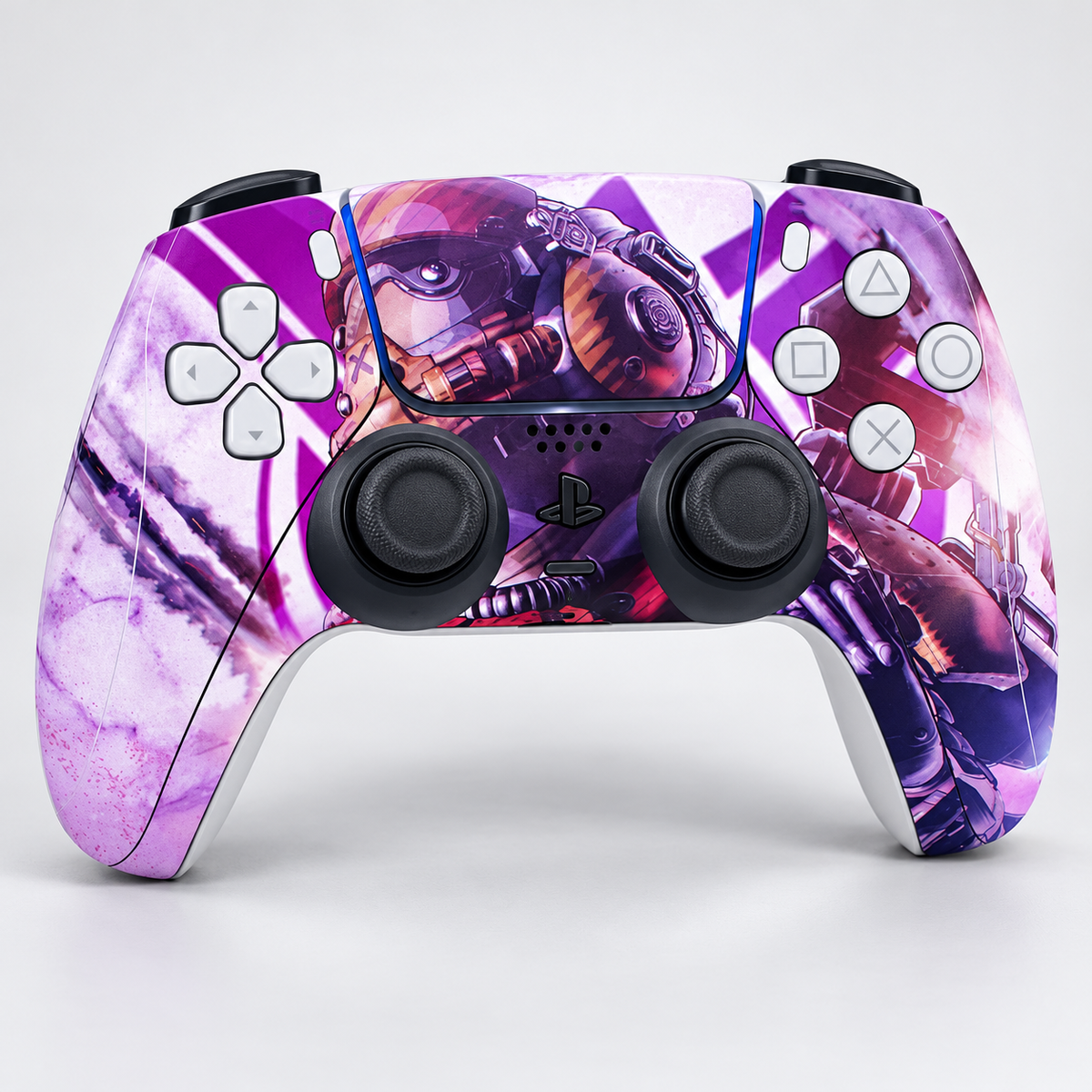 Apex Legends Pathfinder Purple Skin for PS5 DualSense Controller — studio overview
