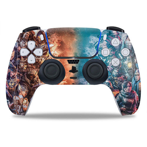 Apex Legends Fire and Ice Skin for PS5 DualSense Controller — supplier artwork and coverage reference
