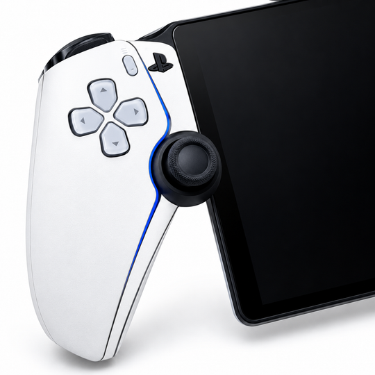 Arctic White Skin for PlayStation Portal — detail mockup; skin only