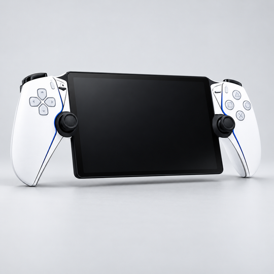 Arctic White Skin for PlayStation Portal — hero mockup; skin only