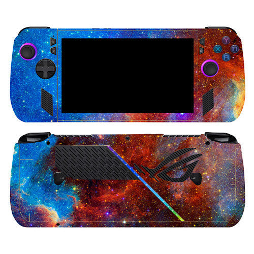 Blue Ember Galaxy Skin for ASUS ROG Ally X — supplier design and coverage reference
