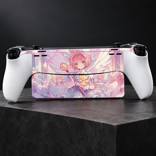 Cardcaptor Sakura Pink Wings Skin for PlayStation Portal — back mockup; skin only