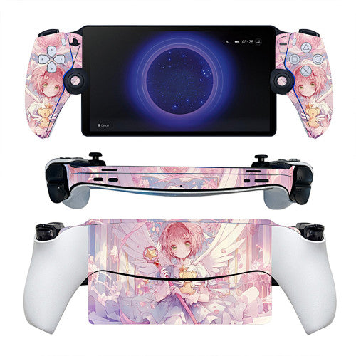 Cardcaptor Sakura Pink Wings Skin for PlayStation Portal — supplier design and coverage reference