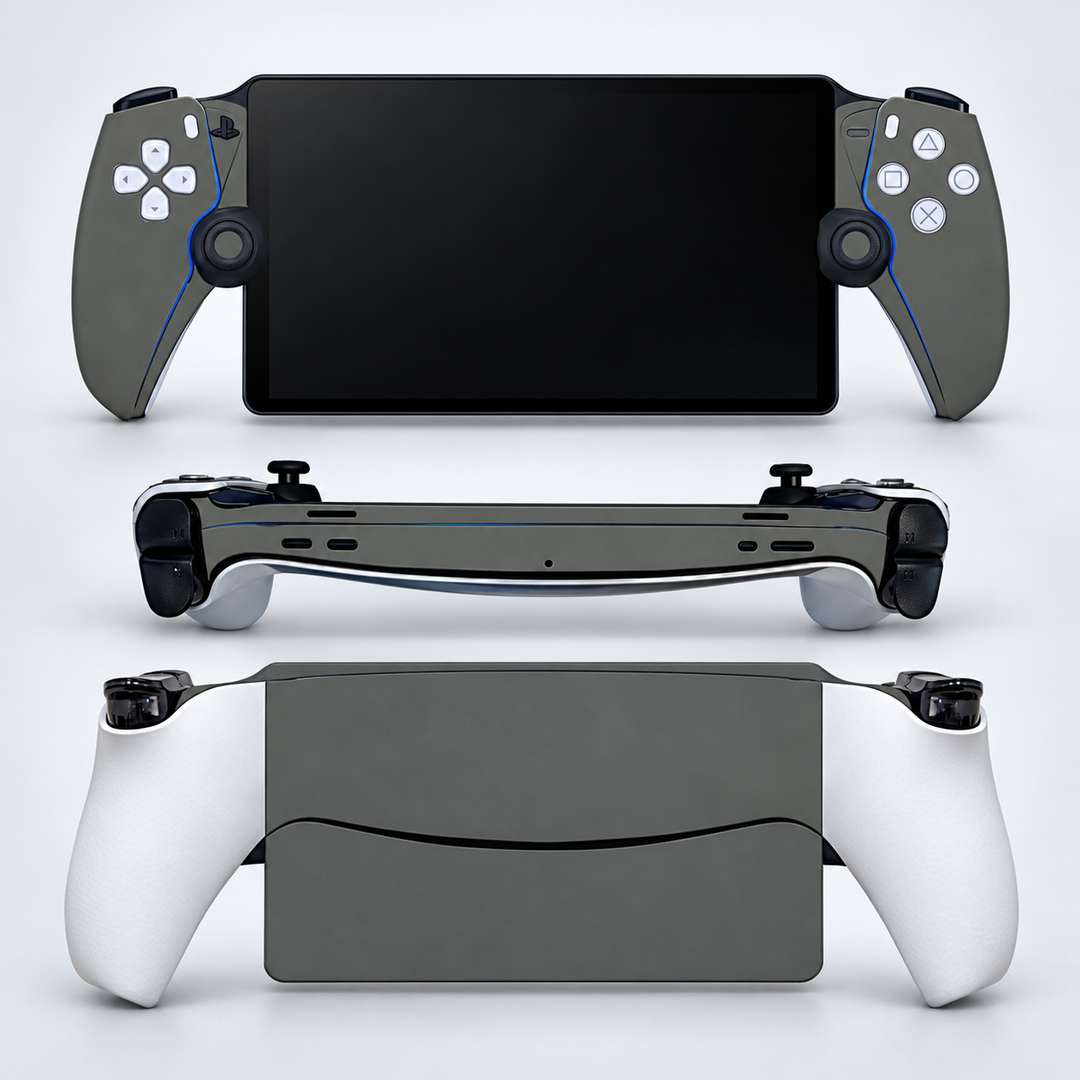 Charcoal Grey Skin for PlayStation Portal — studio mockup; skin only