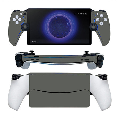Charcoal Grey Skin for PlayStation Portal — front and back design views